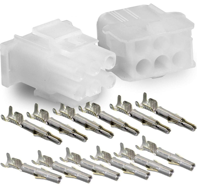 Molex -3 Complete Set - (6 Circuit) w/14-20 AWG, Wire Connector - 2.13mm D, Latch Lock, MLX™ - Image 1